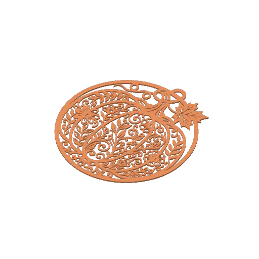 Floral Pumpkin, Autumn Hanging Decoration, photo 4 of 4 - Floral Pumpkin, Autumn Hanging Decoration Household