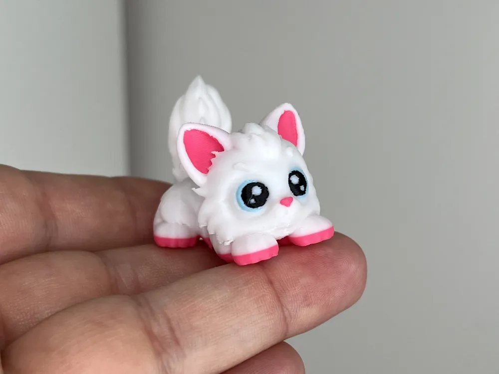 Fluffy cat flexi toy articulated cat, photo 2 of 4 - Fluffy cat flexi toy articulated cat Toys & Games