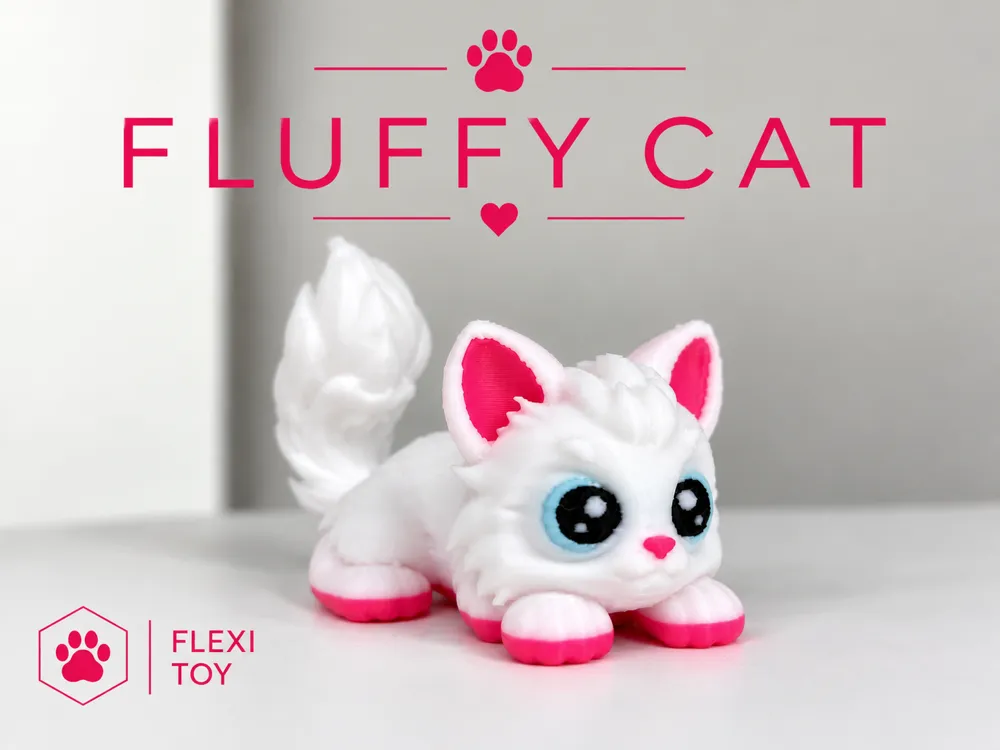 Fluffy cat flexi toy articulated cat - Other Toys & Games, in stock in India