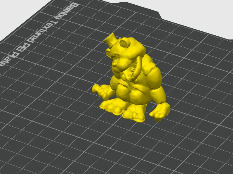 FNAF Golden Freddy Animatronic Figure, photo 2 of 4 - FNAF Golden Freddy Animatronic Figure Props & Cosplays