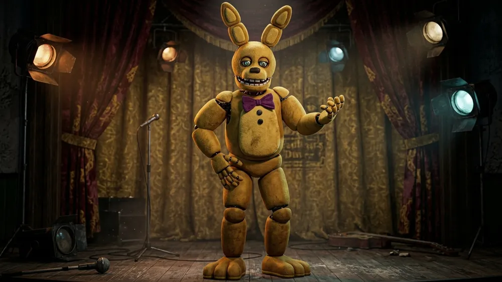 FNAF Spring Bonnie Animatronic Figure, photo 2 of 4 - FNAF Spring Bonnie Animatronic Figure Figurines & Collectibles
