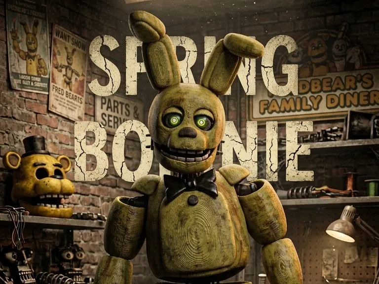 FNAF Spring Bonnie Animatronic Figure - Horror Game & Movie Figures, in stock in India
