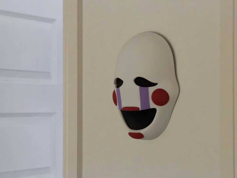 FNAF The Marionette - Puppet Multicolour Mask, photo 4 of 4 - FNAF The Marionette - Puppet Multicolour Mask Props & Cosplay
