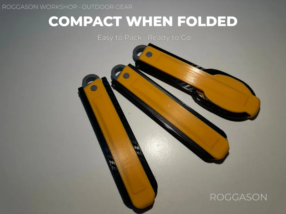 Folding Camping Cutlery, Knife, Fork & Spoon, photo 3 of 4 - Folding Camping Cutlery, Knife, Fork & Spoon Kitchen & Dining