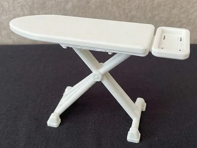 Folding Ironing Board with Iron Rest, photo 2 of 3 - Folding Ironing Board with Iron Rest Miniatures