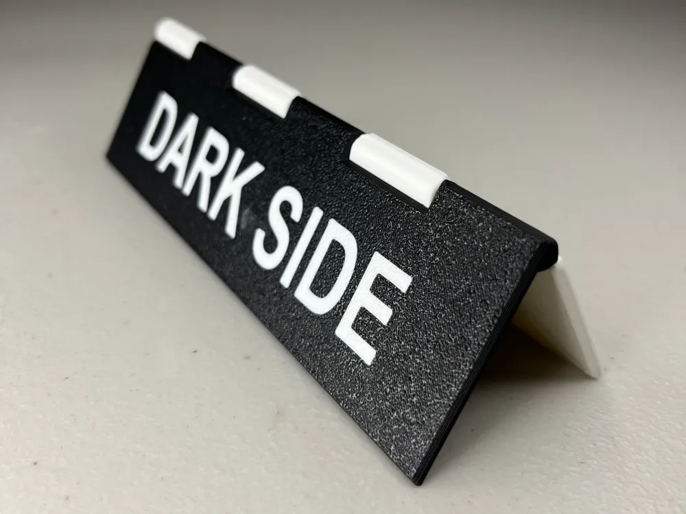 Folding Name Plate, another view - Name Plates, Home Decor Items