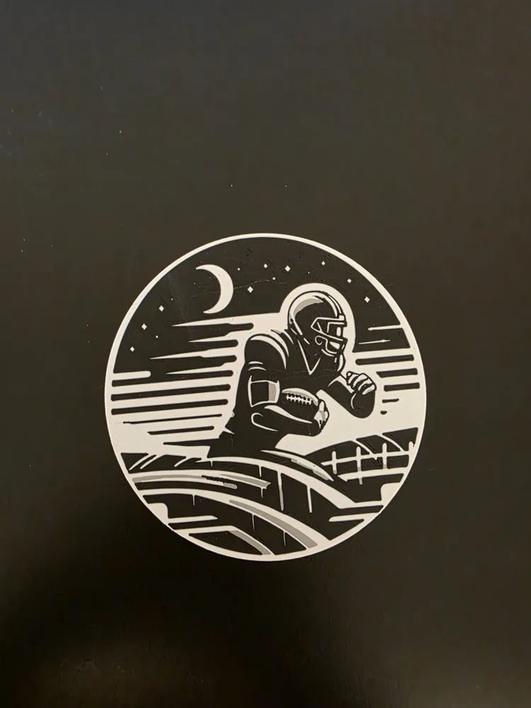 Football Coaster, photo 3 of 4 - Football Coaster Home Decor Items