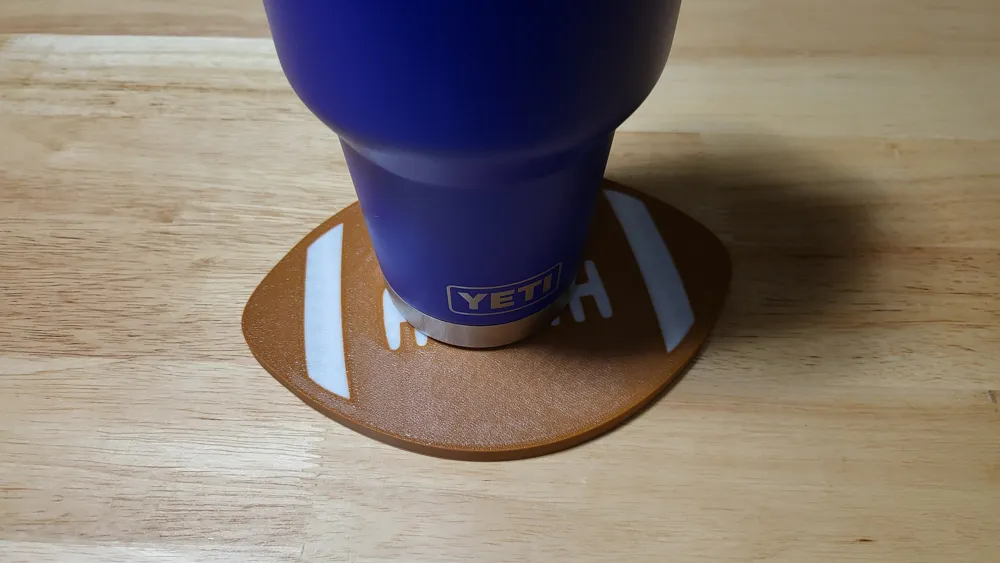 Football Coaster, photo 3 of 4 - Football Coaster Home Decor Items