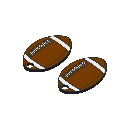 Football earrings, photo 4 of 4 - Football earrings Fashion