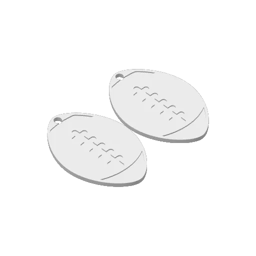 Football Earrings, photo 4 of 4 - Football Earrings Fashion