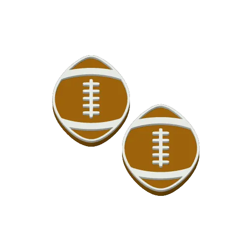 Football Earrings, photo 4 of 4 - Football Earrings Fashion