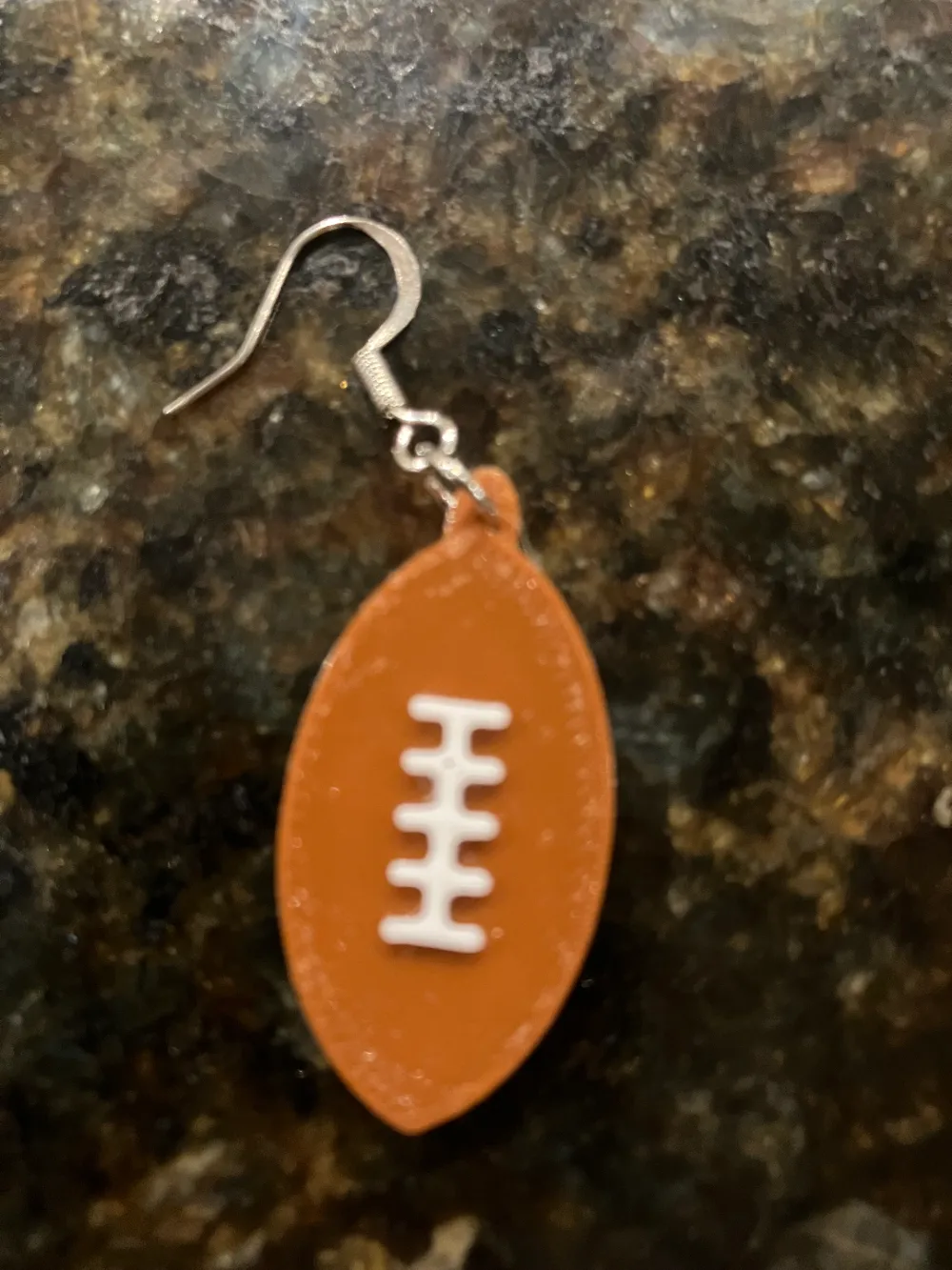Football Earrings, photo 3 of 4 - Football Earrings Fashion