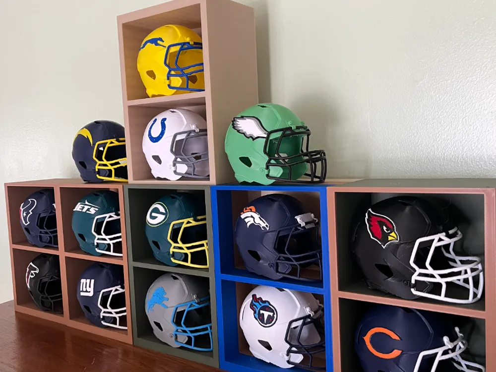 Football Helmet Shelf/Two Compartment