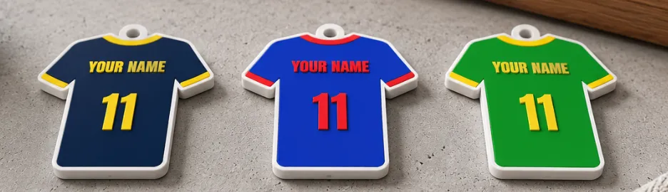 Football Jersey Keychain 2026 - Fully Customizable, photo 4 of 4 - Photo & Custom Keychains, name