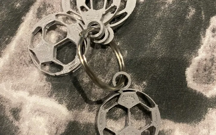 Football keychain, photo 2 of 3 - Football keychain Fashion