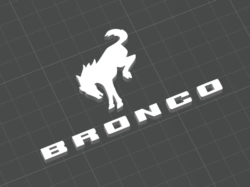 Ford Bronco Logo - Custom, another view - Car Badges & Emblems, chevrolet