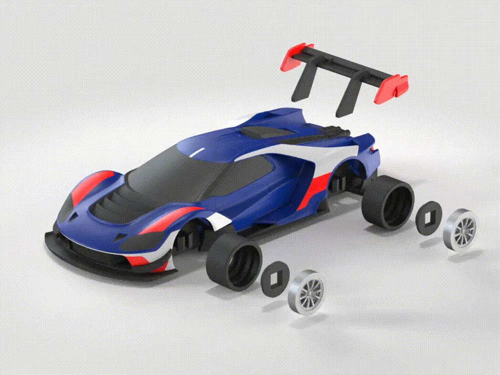 Ford GT Mk IV 2023 Race Car Model