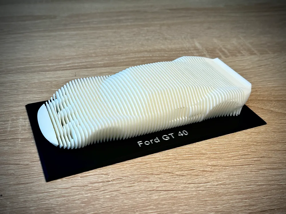 Ford GT 40 Layered Sculpture