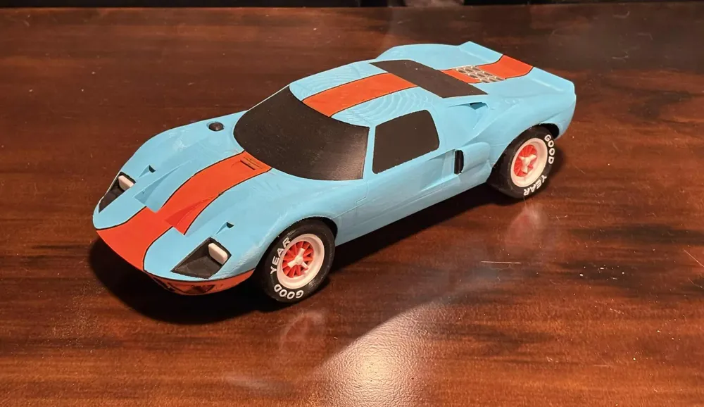 Ford GT 40 (Le Mans) Kit Card (1:24 scale), photo 2 of 4 - Car, Tank & Vehicle Kit Cards, multimaterial