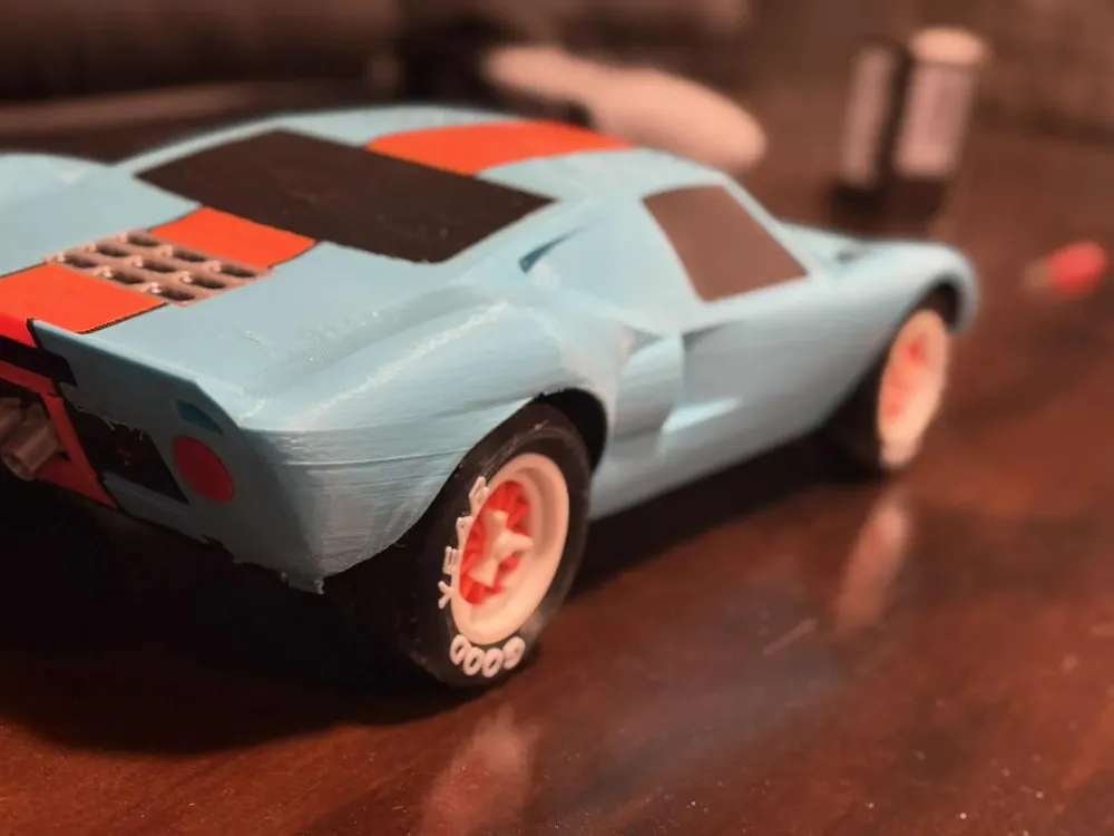 Ford GT 40 (Le Mans) Kit Card (1:24 scale), photo 4 of 4 - Car, Tank & Vehicle Kit Cards, multicolored