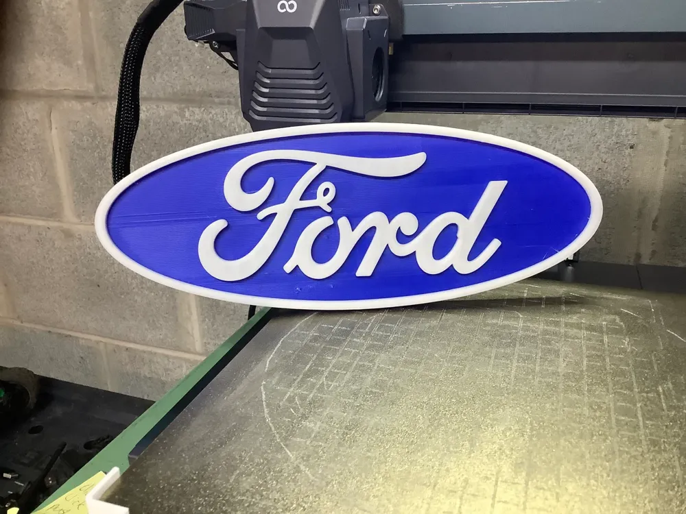 Ford Logo Sign, photo 2 of 3 - Car Badges & Emblems, wallart