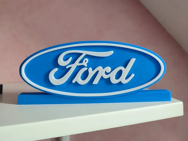 Ford logo stand, another view - Car Badges & Emblems, Car & Vehicle