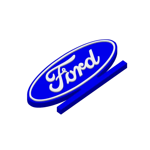 Ford logo stand, another view - Car Badges & Emblems, Car & Vehicle