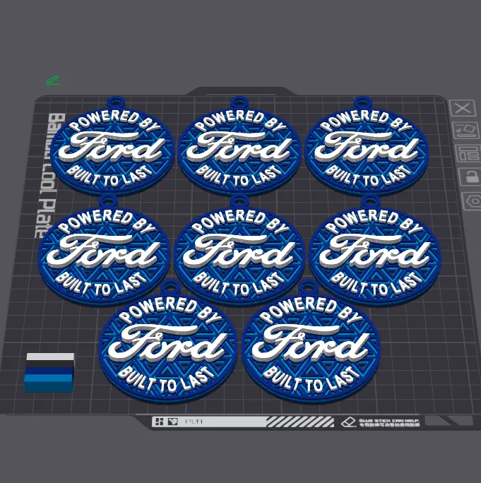 Ford Mosaic Holiday Ornament, photo 3 of 4 - Pixel Art & Mosaics, Christmas