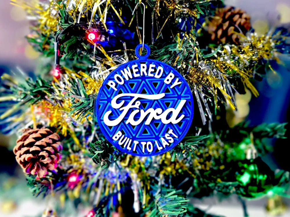 Ford Mosaic Holiday Ornament