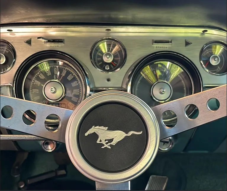 Ford Mustang Steering Wheel Ornament (1967), photo 3 of 3 - Valve Caps & Wheel Accessories, 1967mustang
