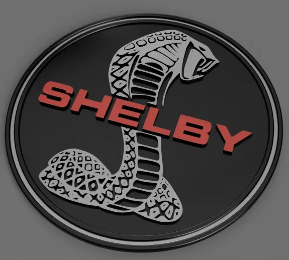 Ford Shelby Logo Multi Color, another view - Car Badges & Emblems, cobra