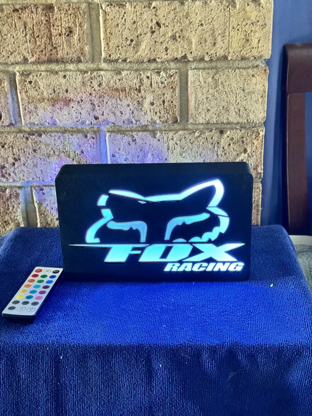Fox Racing LED light box / Night Light, photo 2 of 4 - Fox Racing LED light box / Night Light Lamps & Lighting