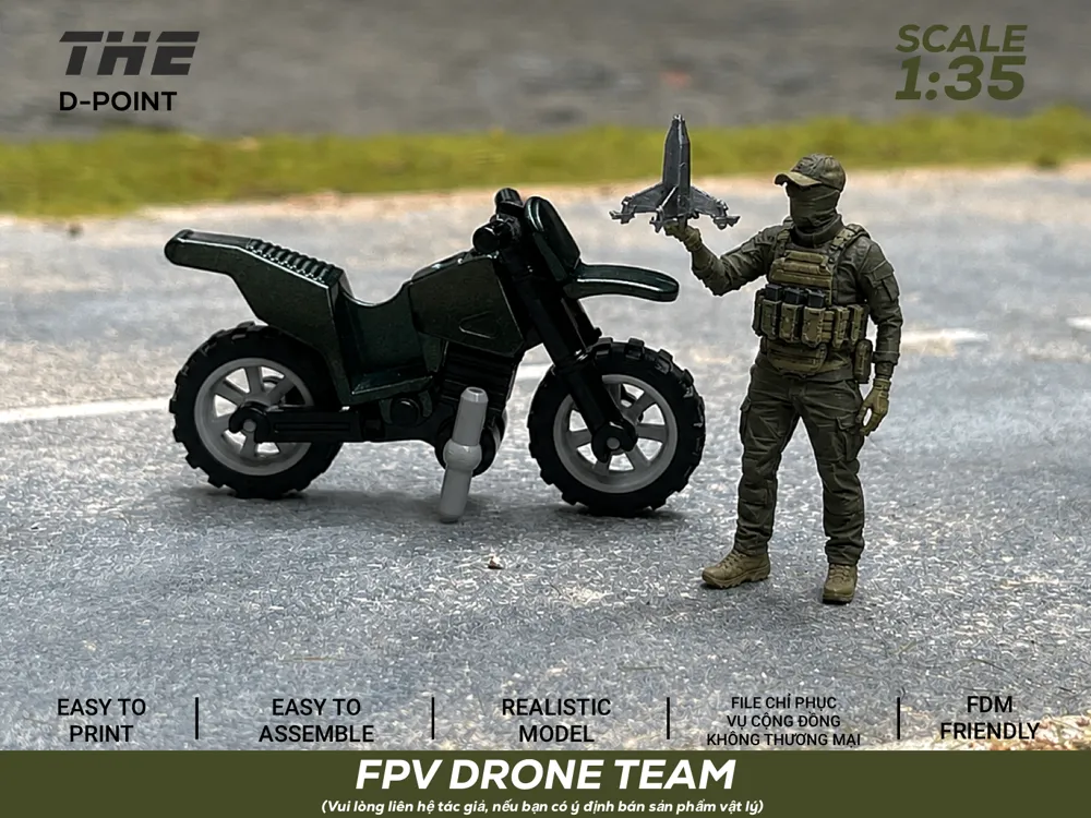 FPV Drone Team | 1:35 Scale Figures, photo 2 of 4 - FPV Drone Team | 1:35 Scale Figures Miniatures
