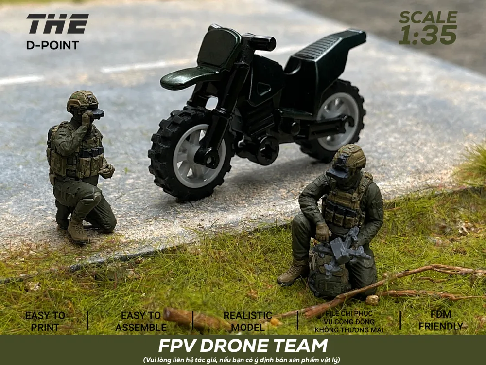 FPV Drone Team | 1:35 Scale Figures - People, in stock in India