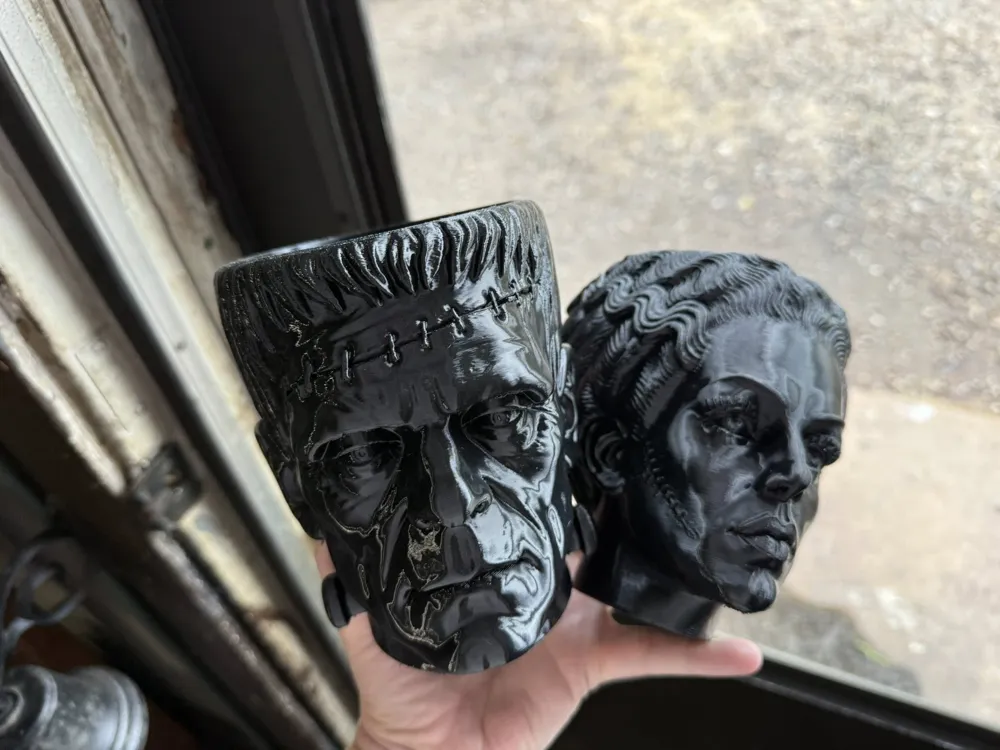 Frankenstein's Bride Planter, photo 3 of 4 - Planters & Plant Pots, horror