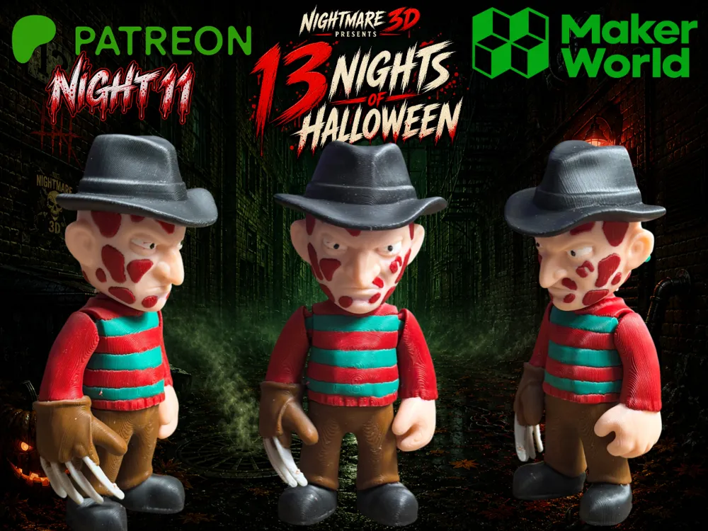 Freddy Kreuger Mini Flexi Fidget - Characters, in stock in India