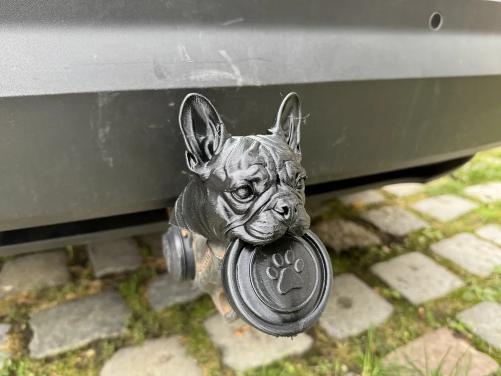 French Bulldog Frisbee Tow Hitch Ball Cover, photo 2 of 4 - French Bulldog Frisbee Tow Hitch Ball Cover Hobby & DIY