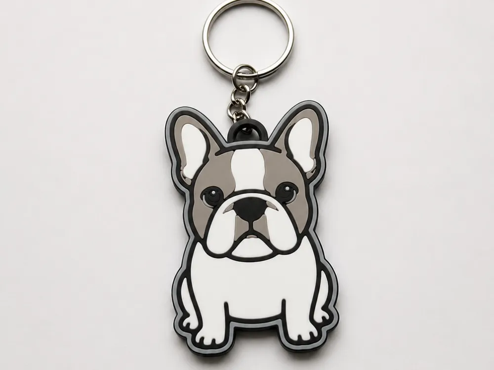 French Bulldog Keychain, photo 4 of 4 - French Bulldog Keychain Keychains