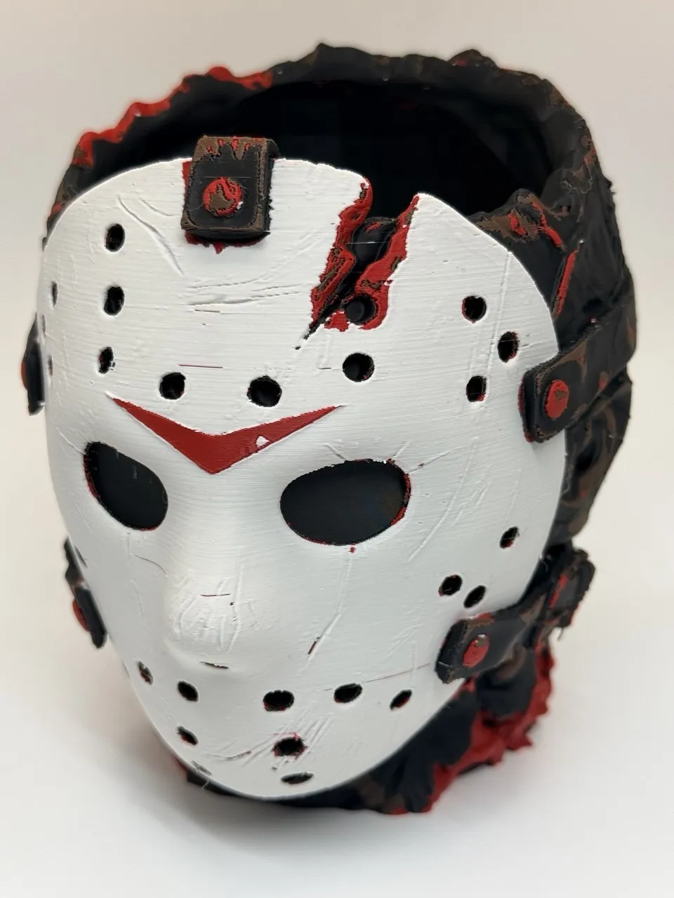 Friday 13th Mask Candy Bowl & Desk Organizer, photo 2 of 5 - Skull & Horror Masks, Halloween