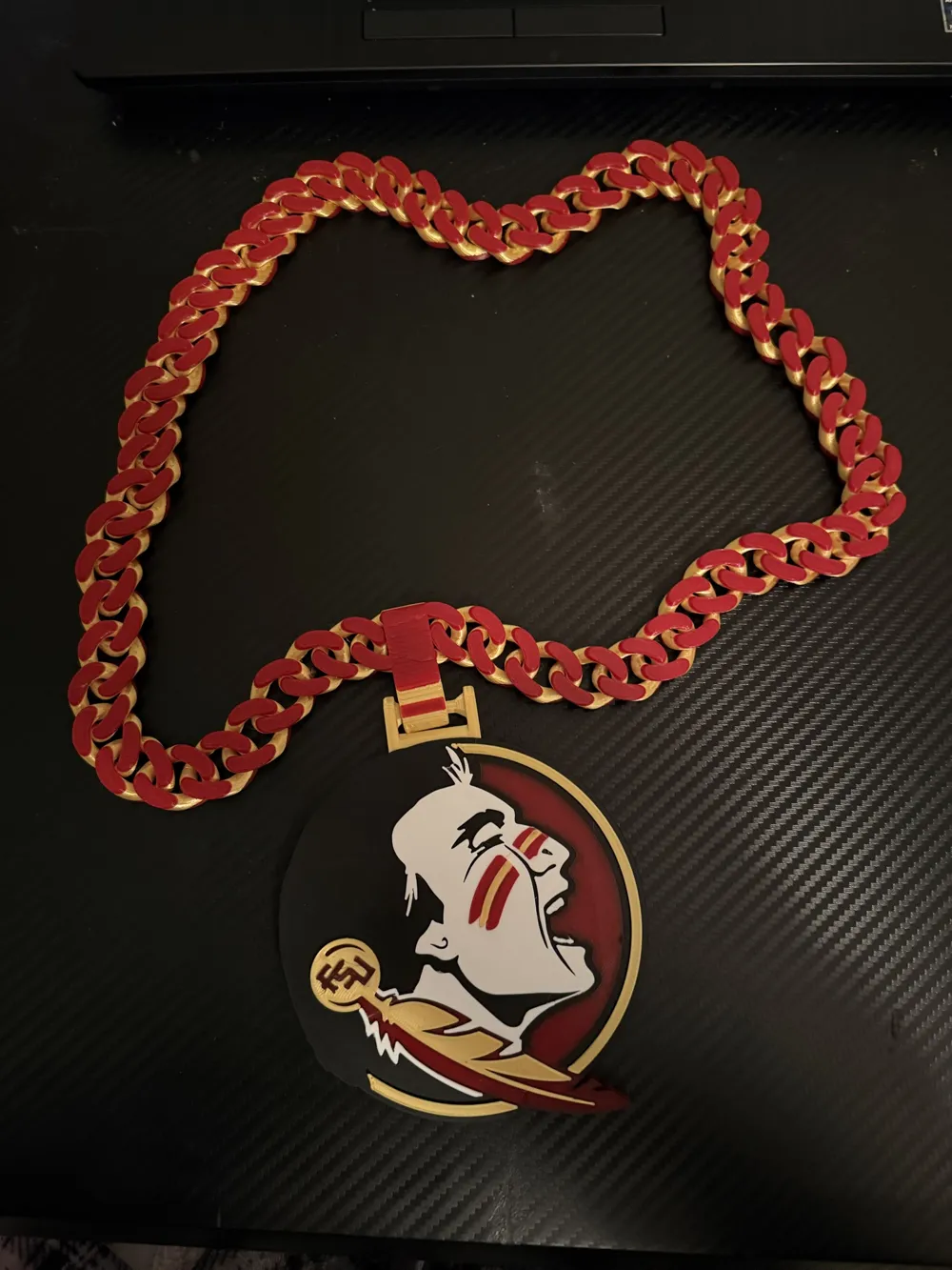 FSU Game Day Hype Chain, photo 4 of 4 - FSU Game Day Hype Chain Jewellery & Accessories