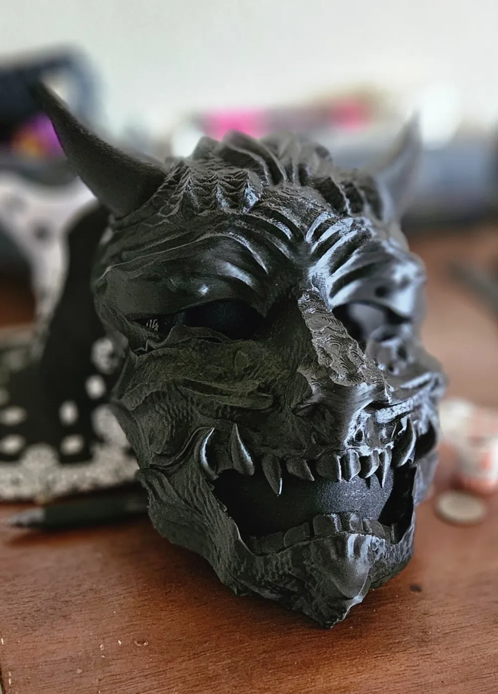 Full Oni Mask #2, photo 3 of 4 - Full Oni Mask #2 Props & Cosplay