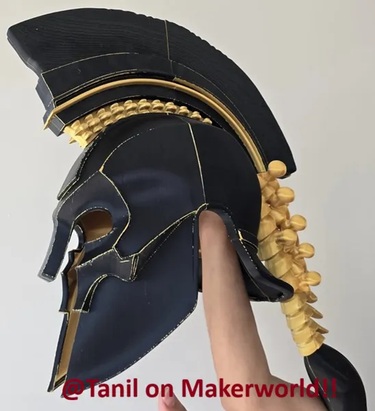 FULL SCALE Agamemnon's Helmet, Trojan, Cosplay, photo 3 of 4 - FULL SCALE Agamemnon's Helmet, Trojan, Cosplay Props & Cosplays