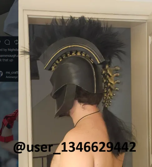 FULL SCALE Agamemnon's Helmet, Trojan, Cosplay, photo 4 of 4 - FULL SCALE Agamemnon's Helmet, Trojan, Cosplay Props & Cosplays