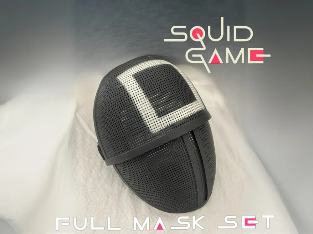 Full Squid Game Guards Mask Set