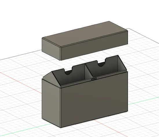 Fully parametric box for 4 decks of cards, photo 2 of 4 - Fully parametric box for 4 decks of cards Storage & Organisation
