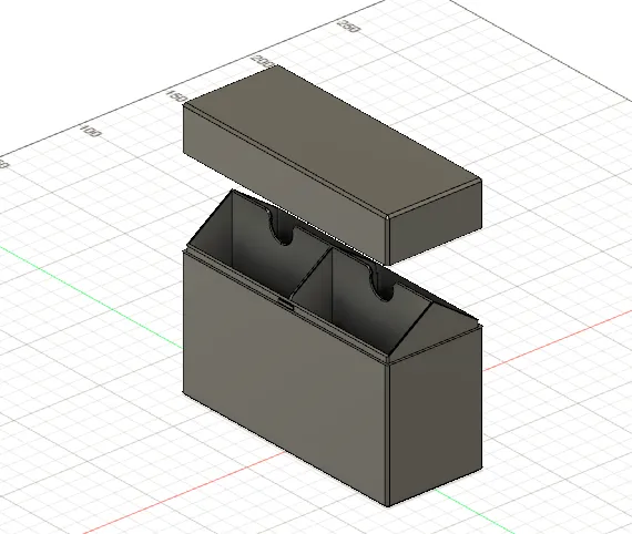 Fully parametric box for 4 decks of cards, photo 3 of 4 - Fully parametric box for 4 decks of cards Storage & Organisation