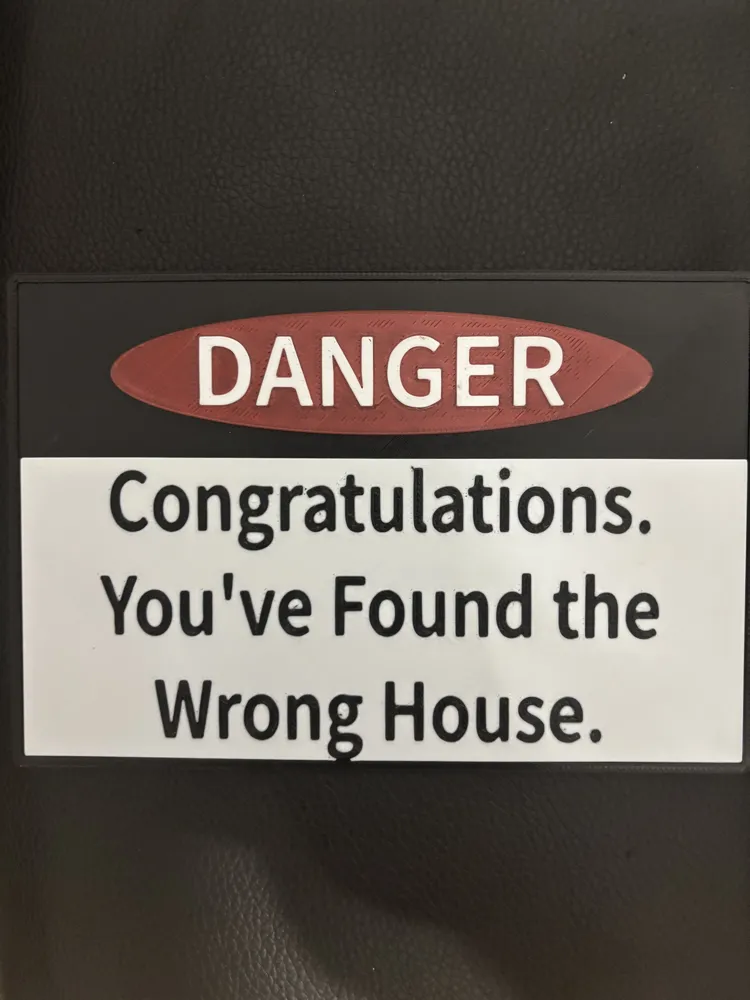 Funny Sign, photo 2 of 4 - Funny Sign Home Decor Items