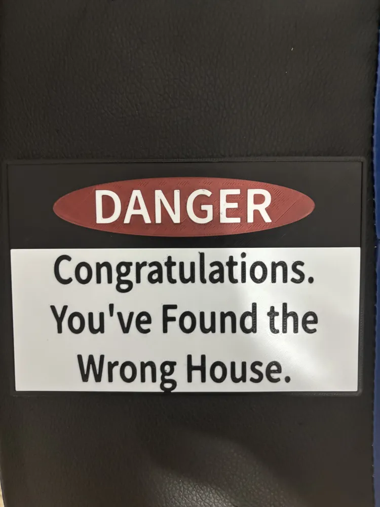 Funny Sign, photo 3 of 4 - Funny Sign Home Decor Items