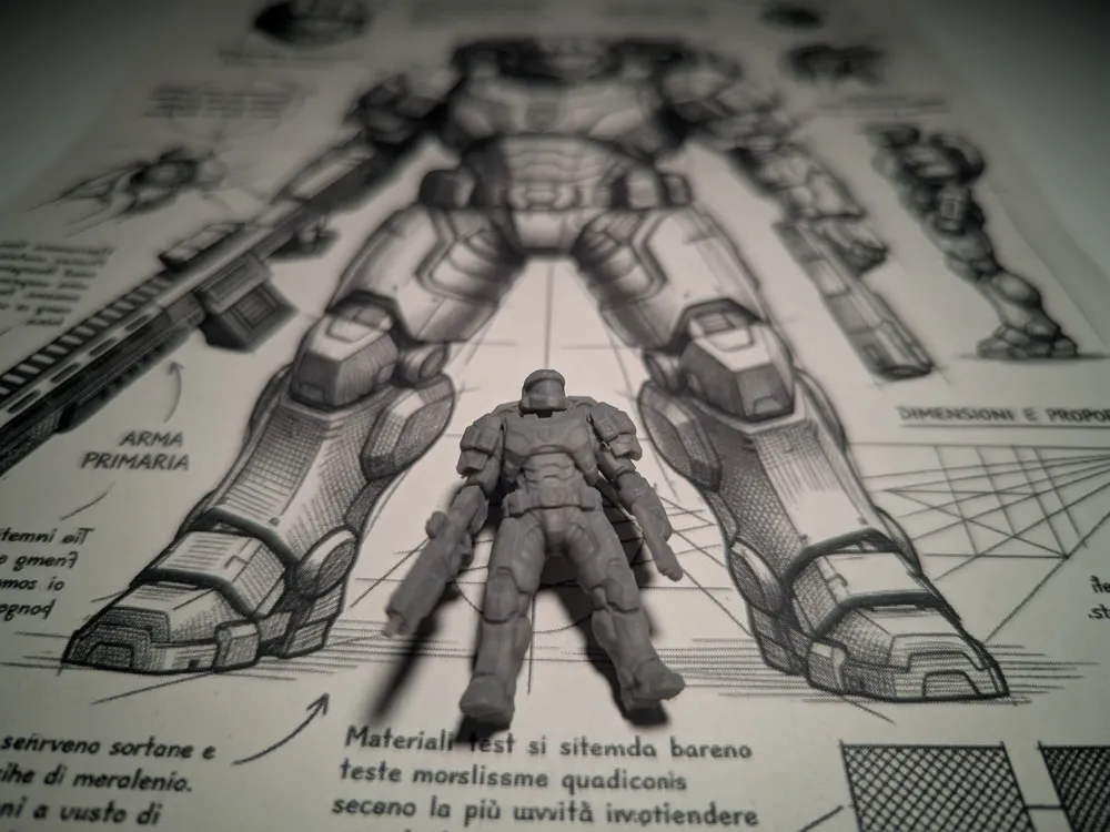 Future Heavy SWAT #04 HaloGen Style, photo 2 of 4 - Future Heavy SWAT #04 HaloGen Style Miniatures