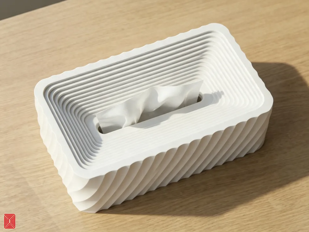 Paper Box (Naturally Sinking Paper Box/Art Ornament Paper Box), photo 2 of 5 - Storage Bins & Boxes, Sunken paper box
